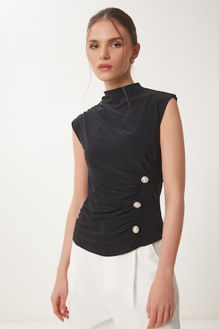 Happiness İstanbul Блуза в черно: отпред