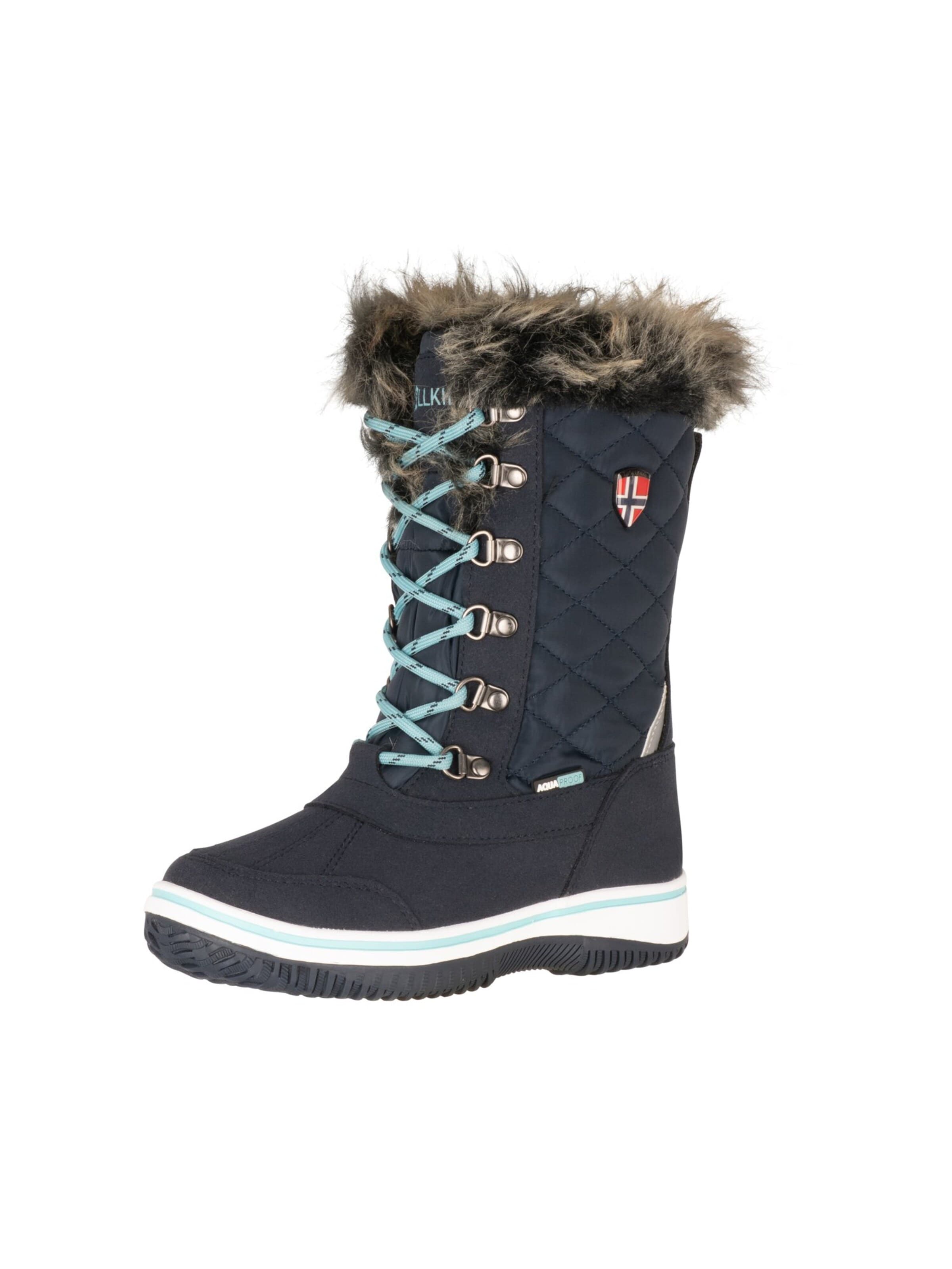 TROLLKIDS Snow Boots in Blue: front