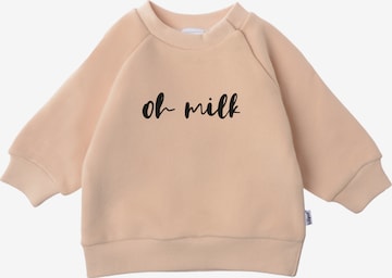 LILIPUT Sweatshirt 'Oh Milk' in Beige: front