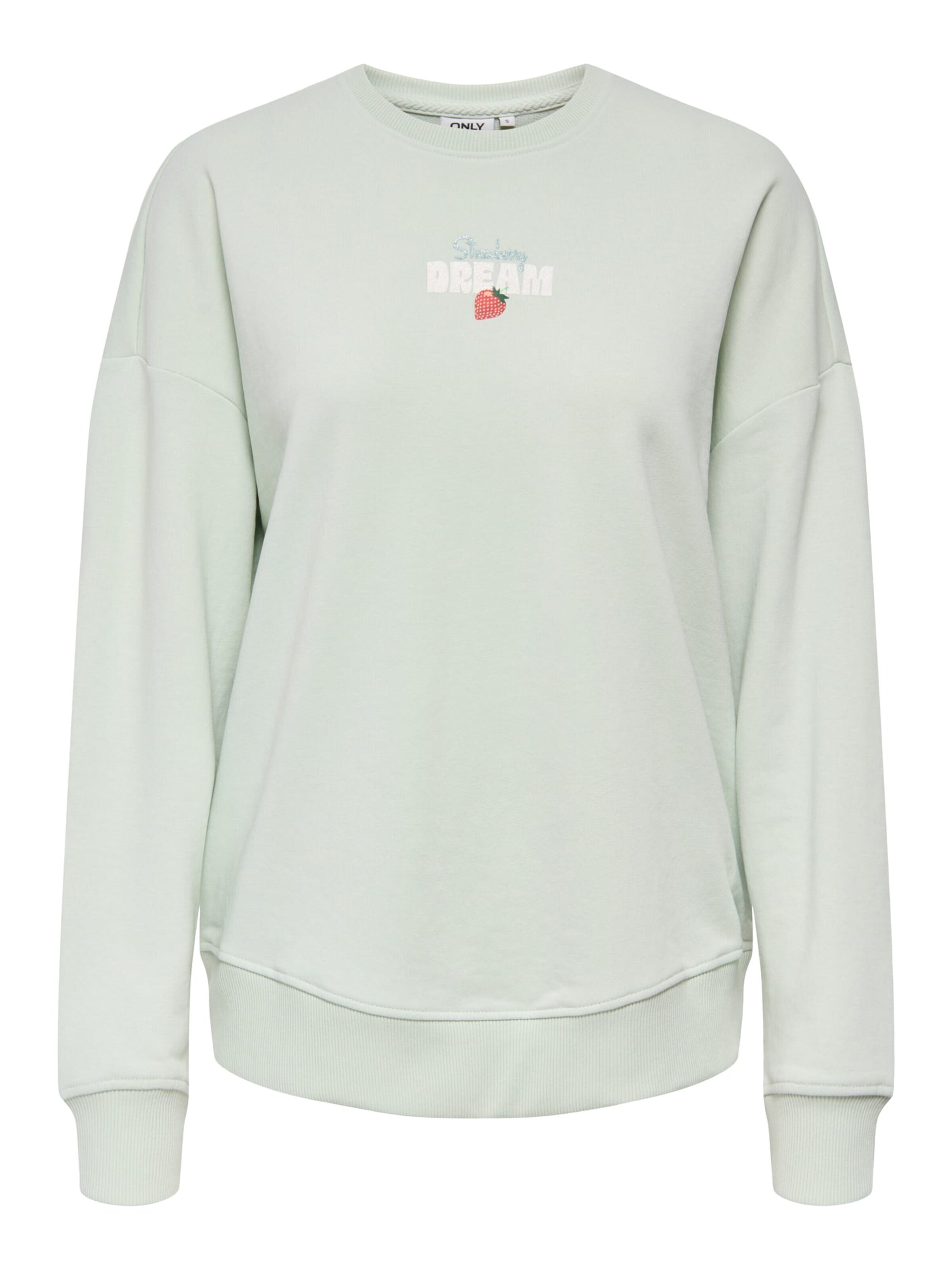 ONLY Sweatshirt 'Kita' in Green: front