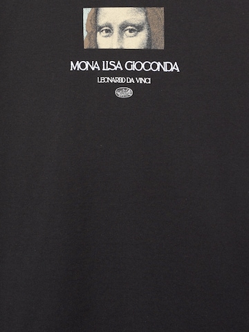 Pull&Bear Shirt 'LA GIOCONDA' in Black