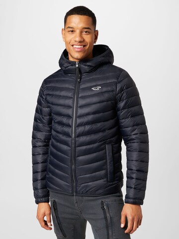 Veste mi-saison HOLLISTER en noir : devant