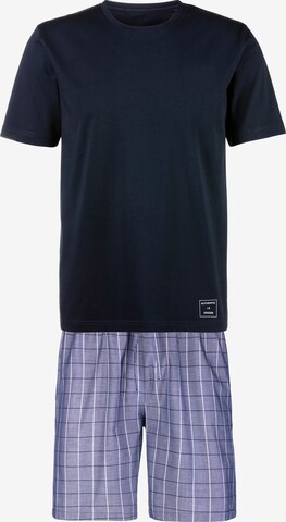 Authentic Le Jogger Short Pajamas in Blue: front