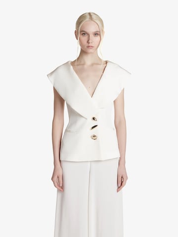 Blazer SPACE SIMONA CORSELLINI en beige : devant