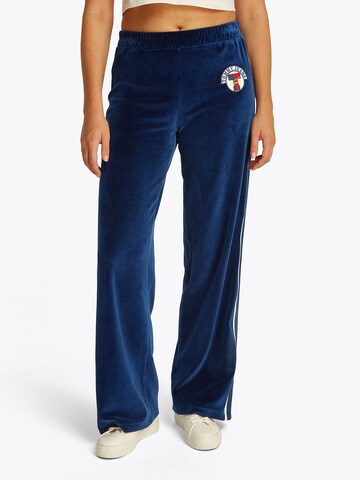 Loosefit Pantalon Tommy Jeans en bleu : devant