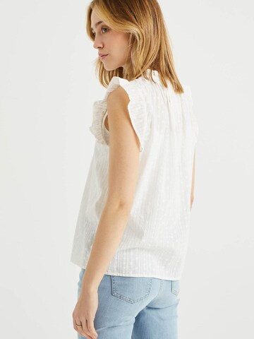 WE Fashion - Blusa en blanco