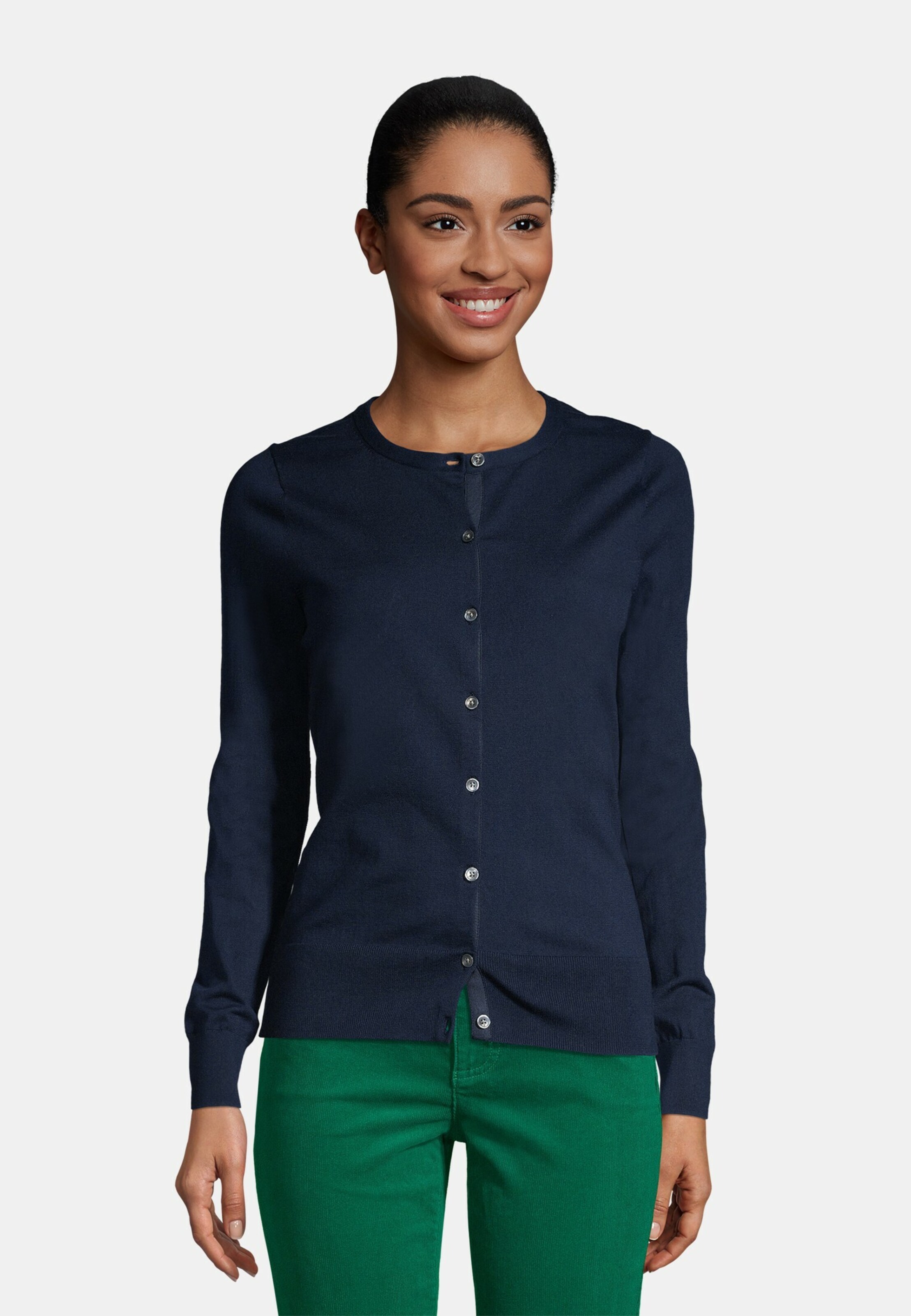 Frauen Pullover & Strick Lands‘ End Cardigan in Blau - YP22547 Frauen Pullover & Strick Lands‘ End Cardigan in Blau - YP22547