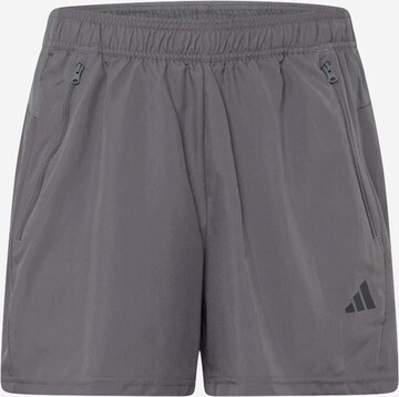 ADIDAS PERFORMANCE Workout Pants 'Train Essentials ' in Grey: front