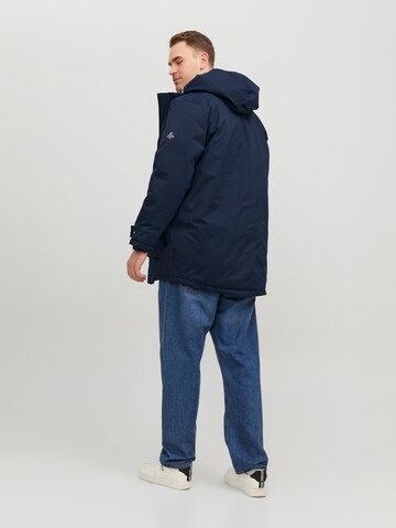 Jack & Jones Plus Winter parka 'WILLOW' in Blue