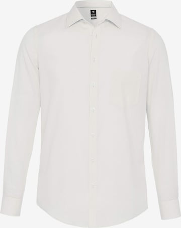 Hatico Regular fit Button Up Shirt in White: front