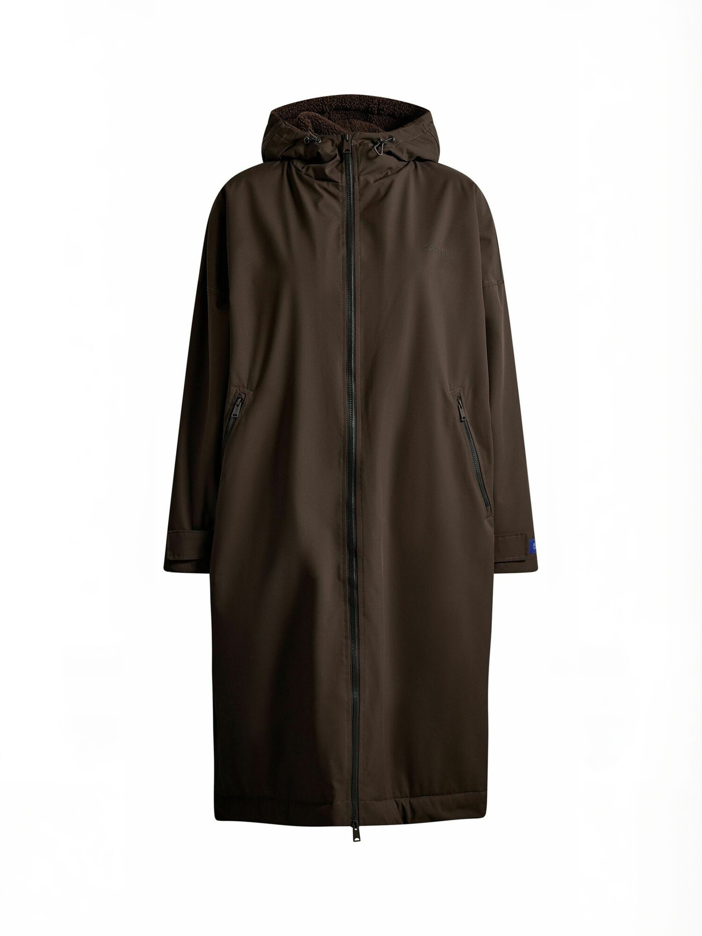 Cartel Copenhagen Between-Season Jacket ' Allure ' in Brown: front