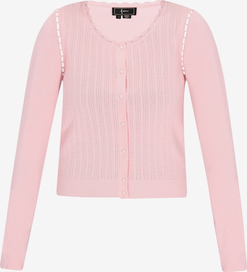 faina Neuletakki värissä vaaleanpunainen: etupuoli