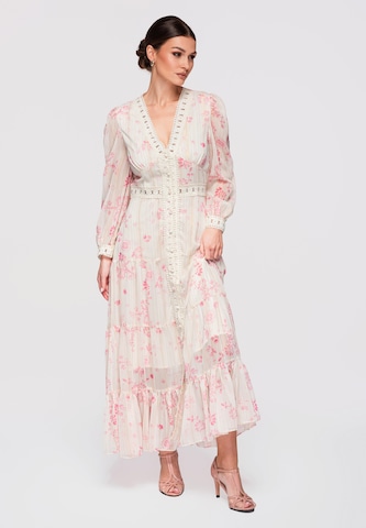 Ombre Dress in Beige