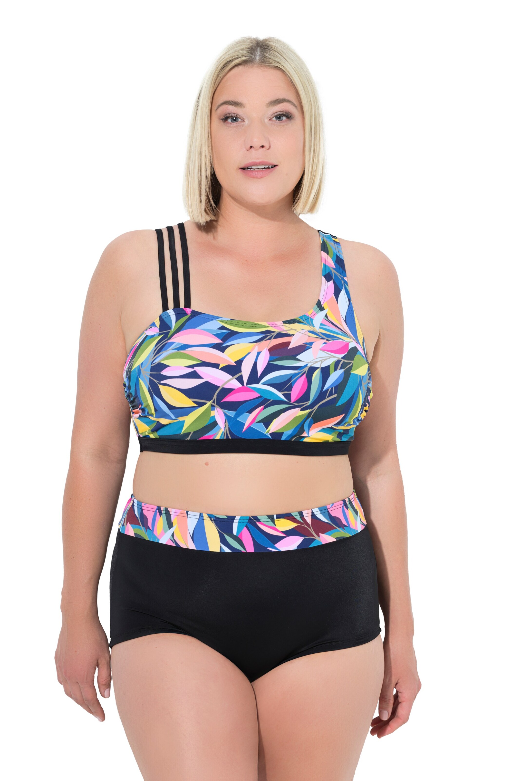 Bustier Bikini Ulla Popken en noir : devant