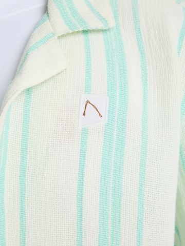 CHASIN' Comfort Fit Hemd 'Doby Stripe' in Gelb