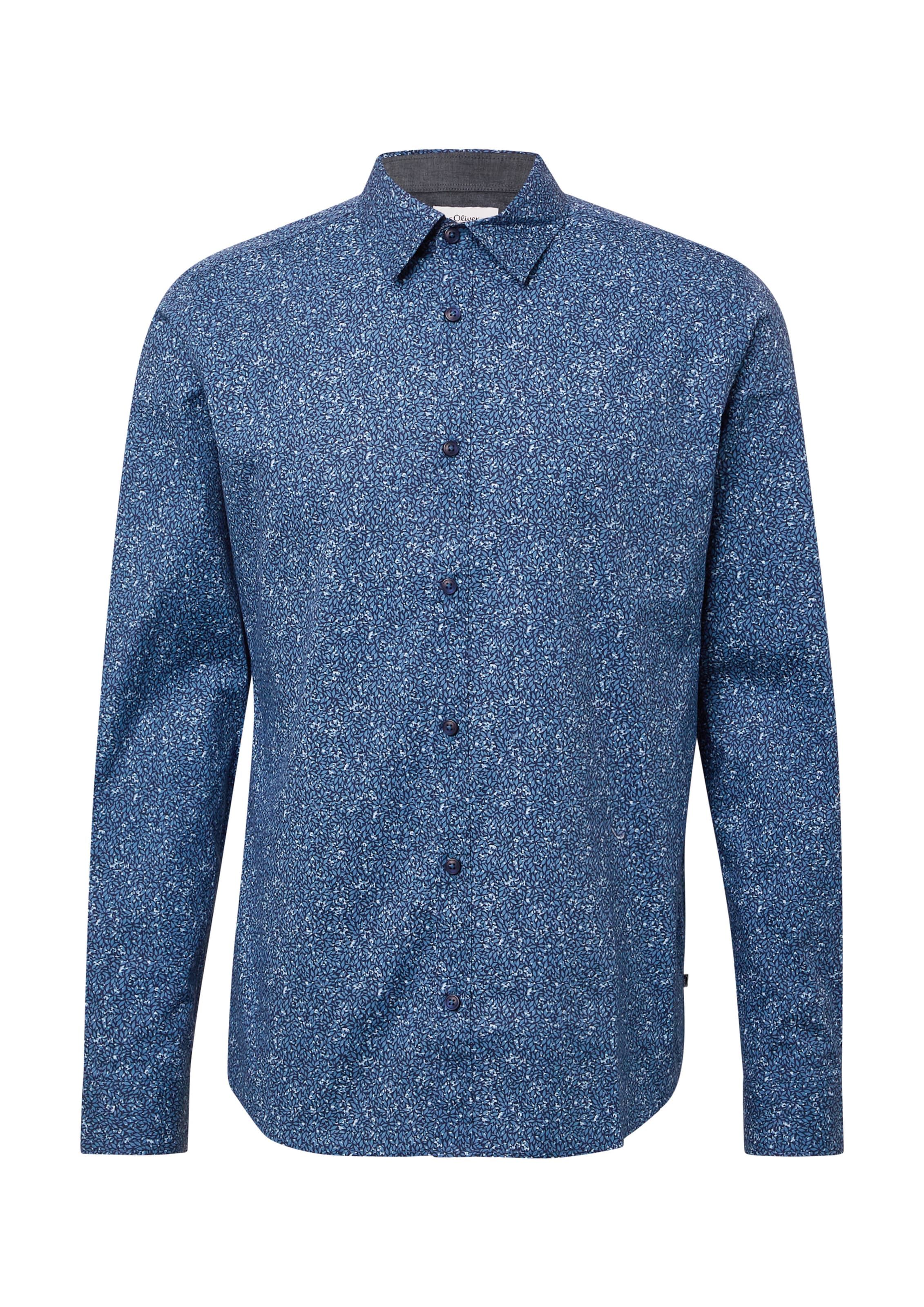 s.Oliver Slim fit Πουκάμισο σε μπλε: μπροστά