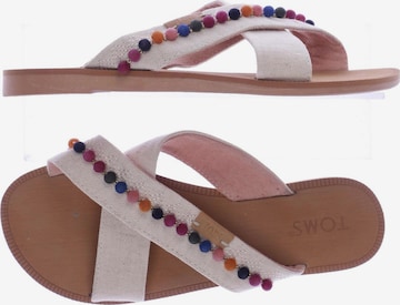 TOMS Sandalen 34 in Beige: predná strana