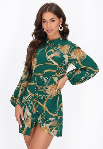 faina Cocktailjurk in Groen: voorkant