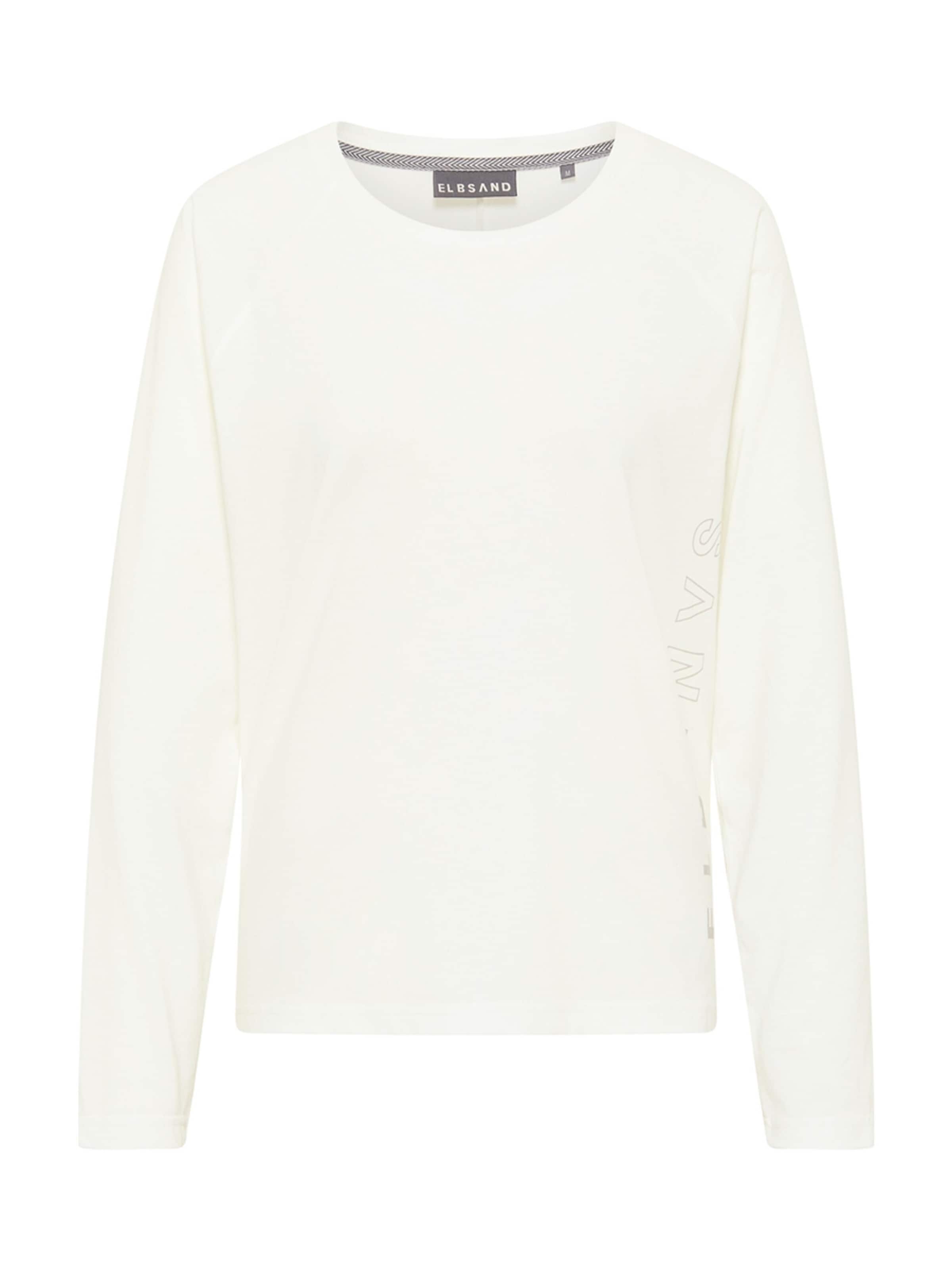 Elbsand Shirt 'Melea' in Wit: voorkant