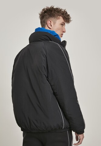 Urban Classics Between-Season Jacket 'Reflective Piping' in Black