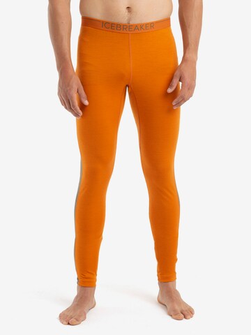 ICEBREAKER Skinny Sports trousers in Orange: front