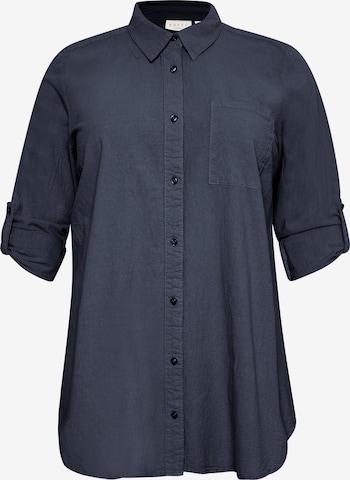 Camicia da donna 'Nana' di KAFFE CURVE in blu: frontale