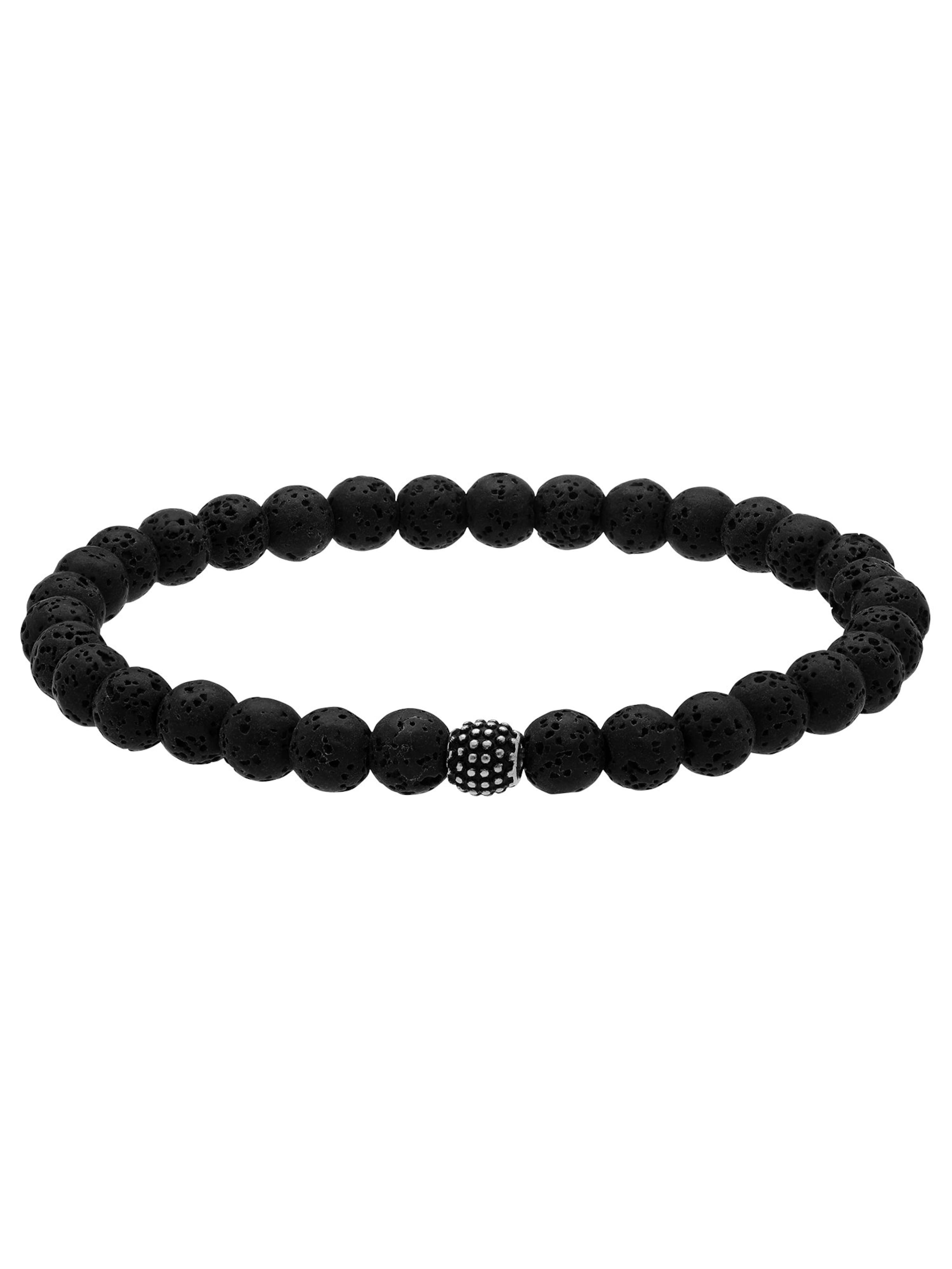 Bracelet Lucardi en noir : devant