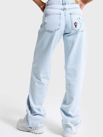 IT'S BASIC Regular Jeans 'STRAIGHT MID RISE JEANS (Lenght 30)' in Blue