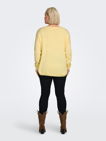 ONLY Carmakoma Sweater 'CARMargareta' in Yellow