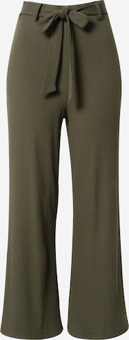 ABOUT YOU Wide leg Trousers 'Mona' in Green: front