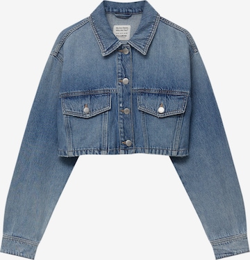 Pull&Bear Between-Season Jacket in Blue: front