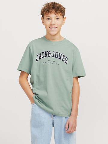 Jack & Jones Junior Футболка 'JJECaleb' в Зеленый: спереди