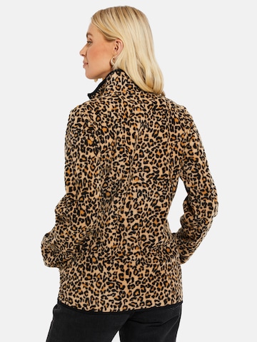Threadbare Fleece jacket 'Peach' in Brown
