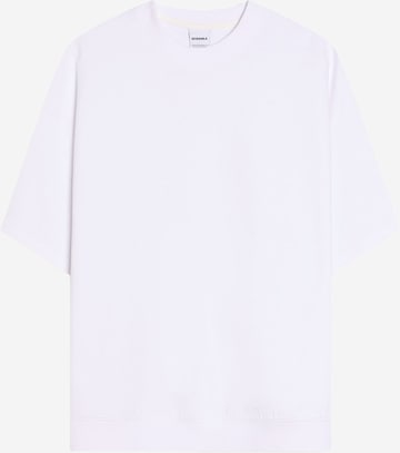 Bershka Sweatshirt in White: front