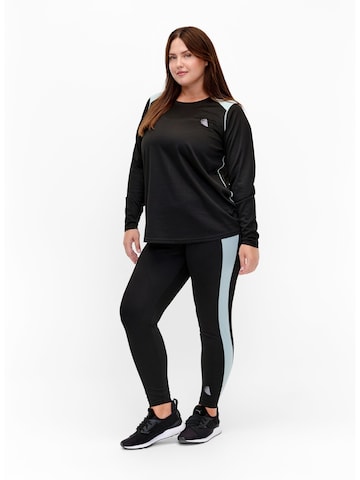 Active by Zizzi Skinny Sportsunderbukser 'Ashow' i sort