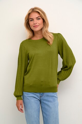 Pull-over 'Lone' Kaffe en vert : devant