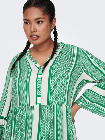 ONLY Carmakoma Blousejurk 'Marrakesh' in Groen