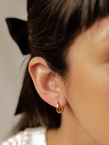 Hey Happiness Ohrringe 'Dome Hoop'‌‌‌‌‌ in Gold