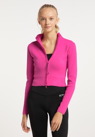 myMo ATHLSR Strickjacke in Pink: predná strana