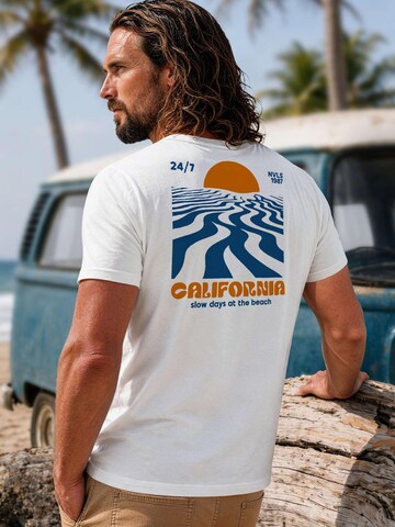 Neverless Shirt 'California Sunset' in White