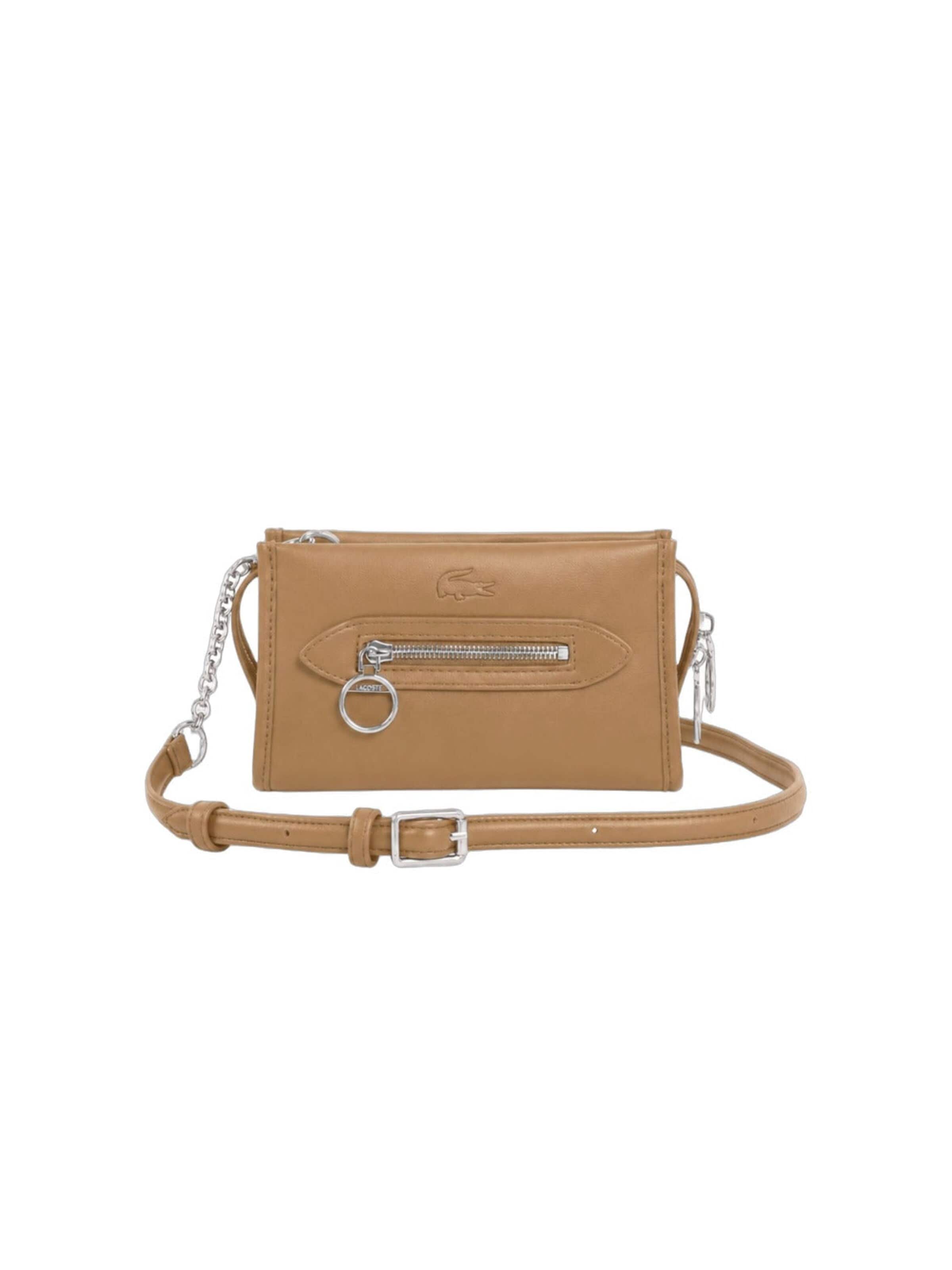 LACOSTE Skuldertaske 'Celys' i brun: forside