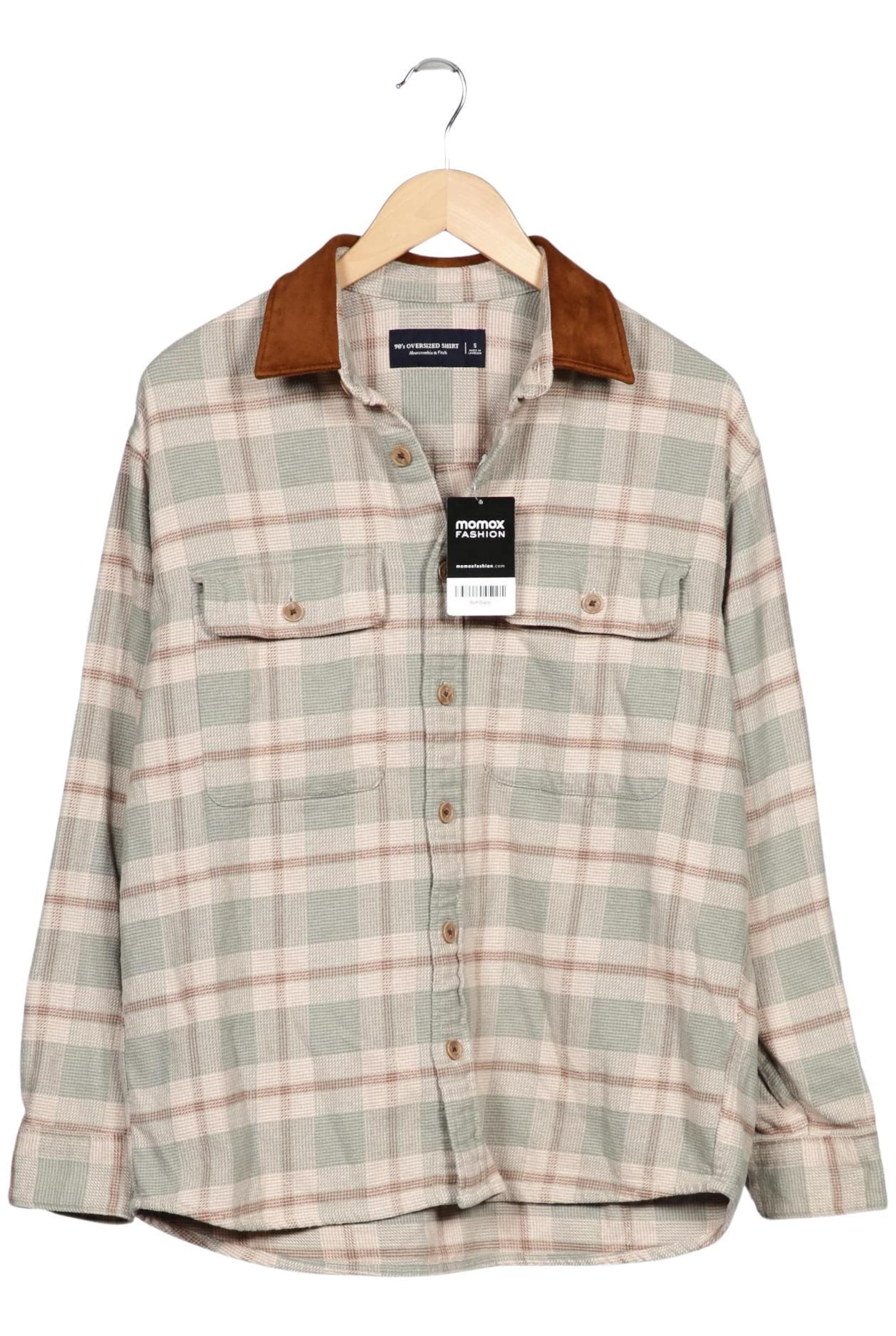 Abercrombie & Fitch Hemd S in Beige: Vorderseite