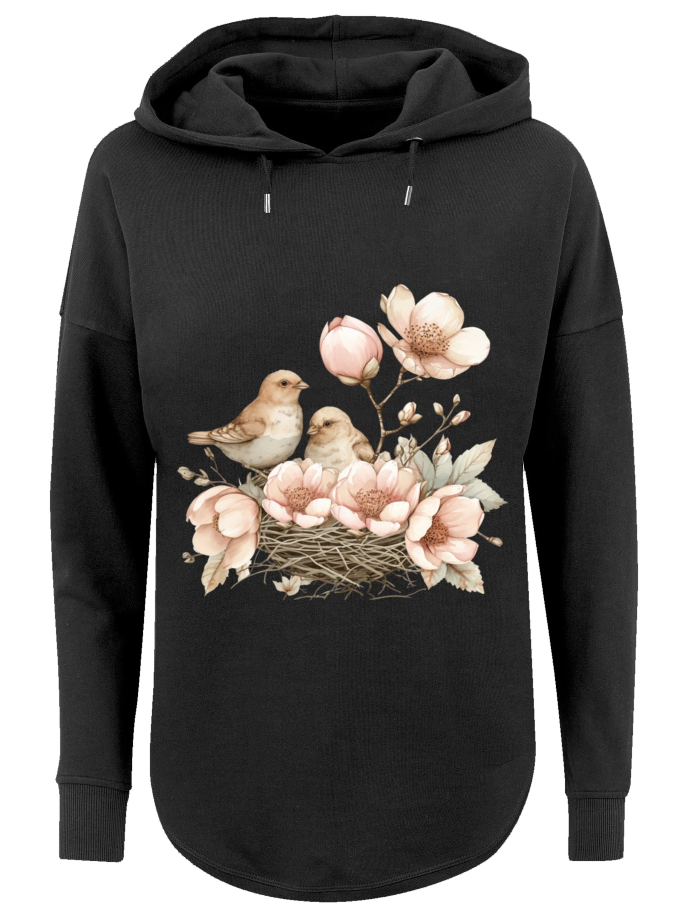 F4nt4stic Blumen Hoodie Blumen F4NT4STIC Sweatshirt 'Vogelnest