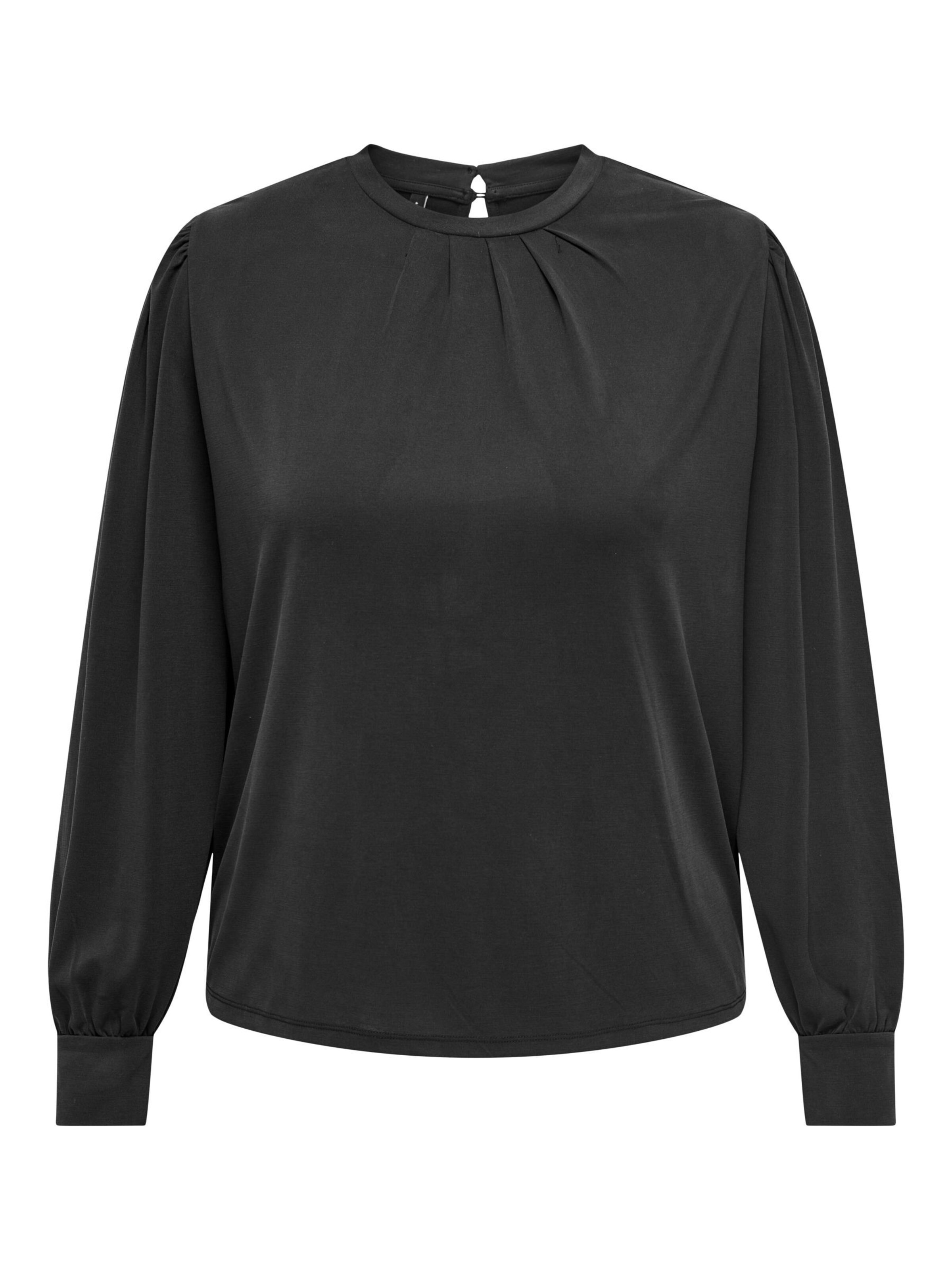 Camicia da donna 'CARFREE' di ONLY Carmakoma in nero: frontale