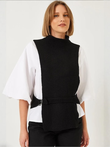 Bianco Lucci Top | črna barva: sprednja stran