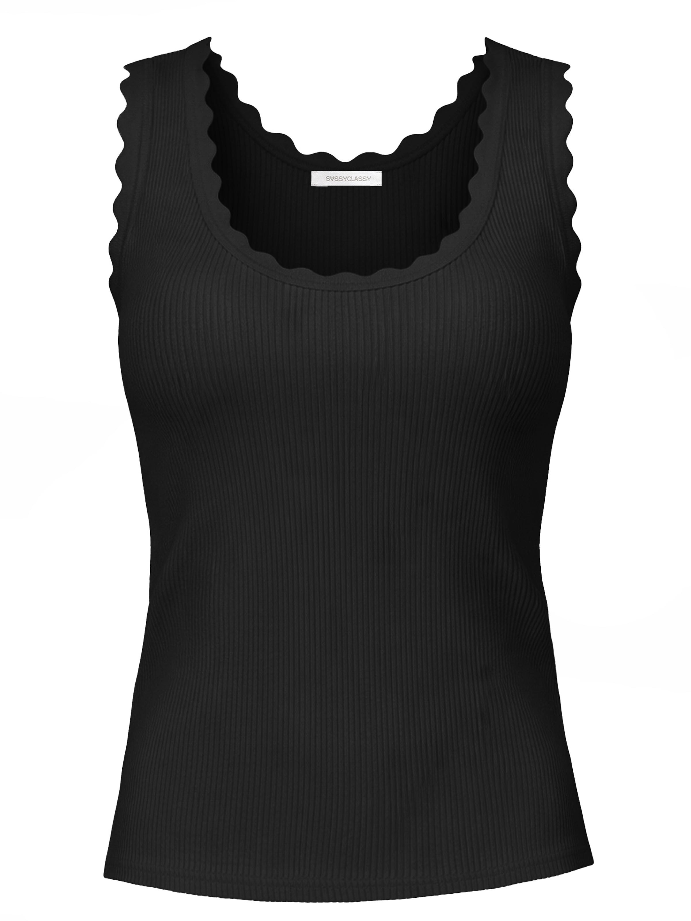 SASSYCLASSY Top‌‌‌‌‌‌ in Schwarz: Vorderseite