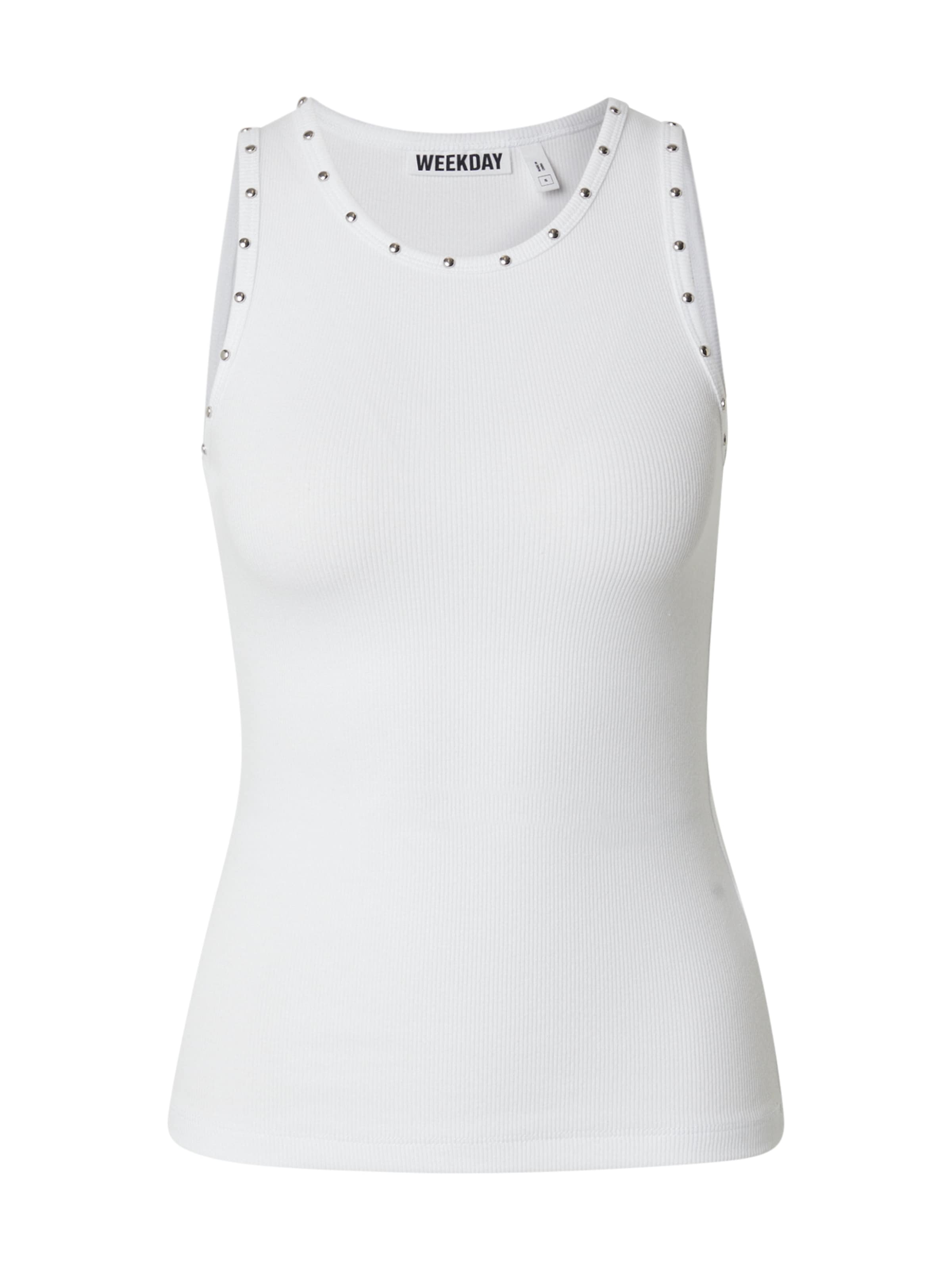 WEEKDAY Top in White: front