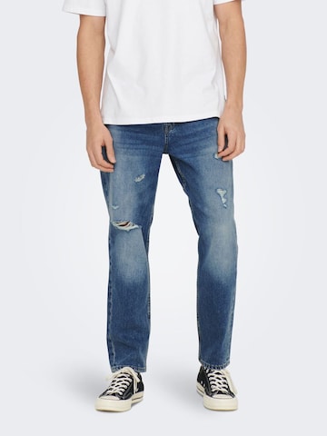 Only & Sons Regular Jeans 'Avi' in Blauw: voorkant