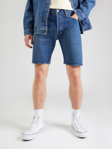 LEVI'S ® Slimfit Shorts '501® Original' in Blau: Vorderseite