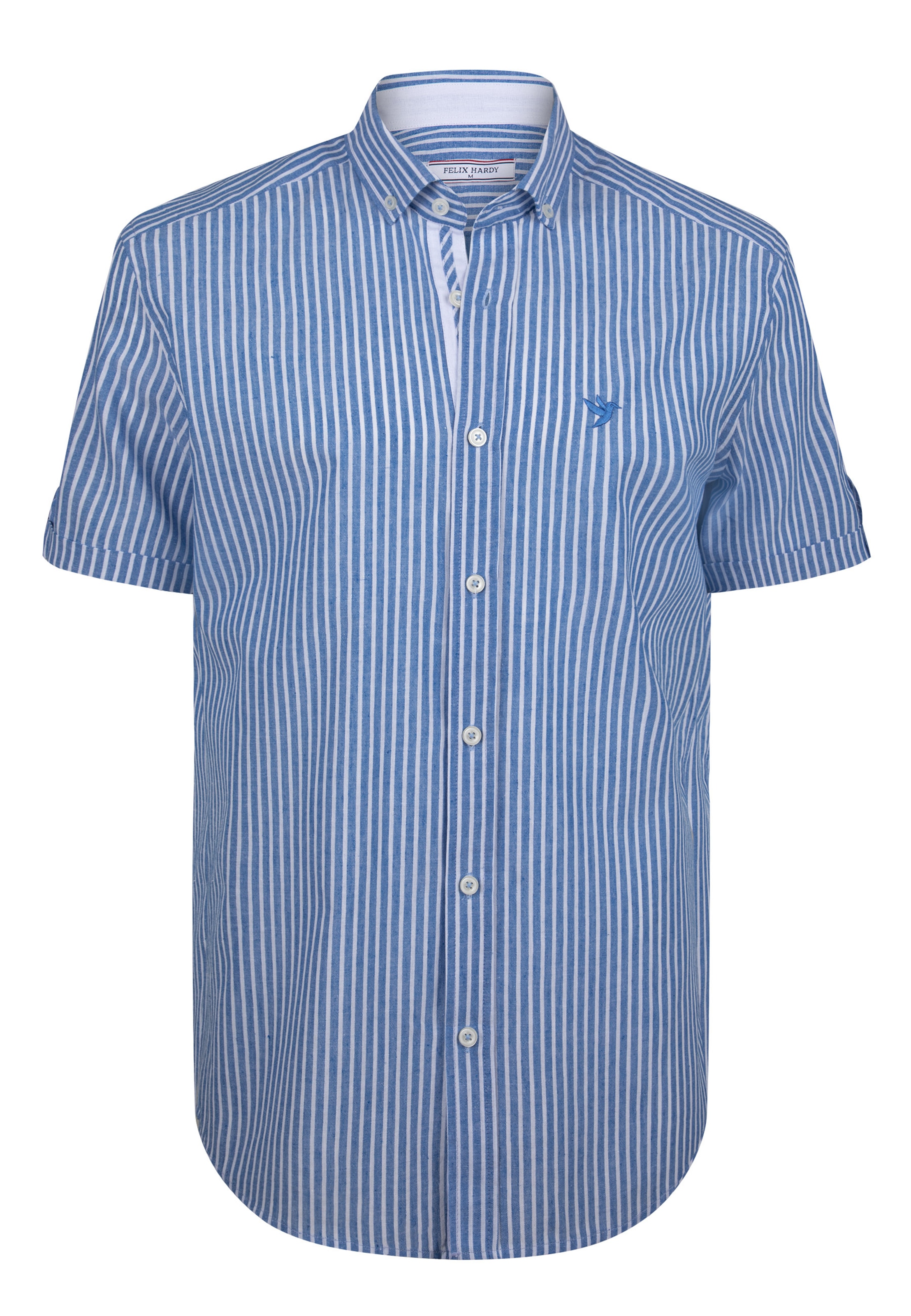 Cămașă de la Felix Hardy pe albastru: față